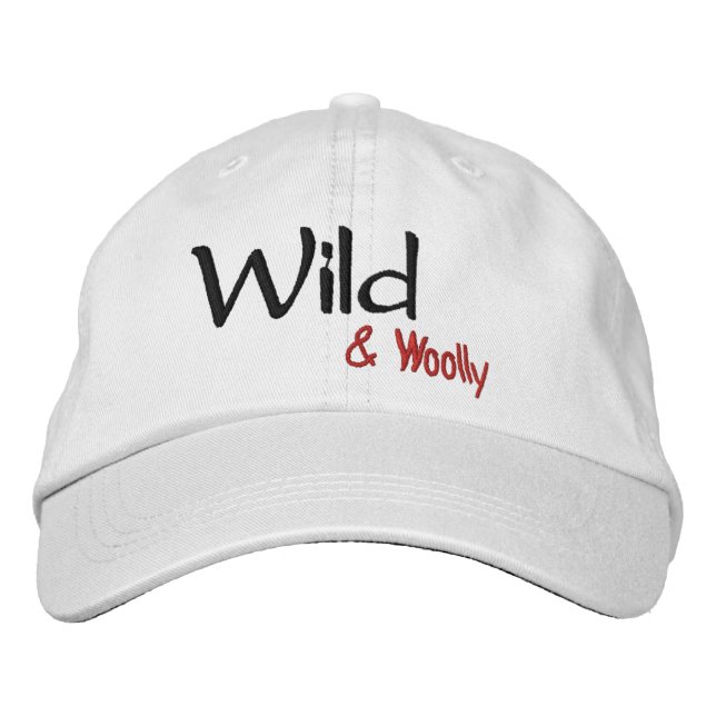 Bordada Gorra ajustable silvestre (Anverso)