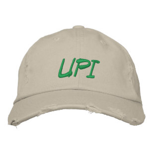 Bordada Gorra ajustable UPI Torn antiguo