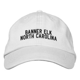 Bordada Gorra Banner Elk Carolina del Norte