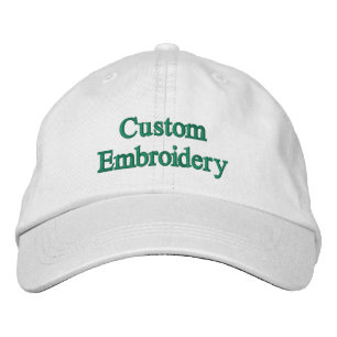Bordada Gorra blanca personalizada con bordado