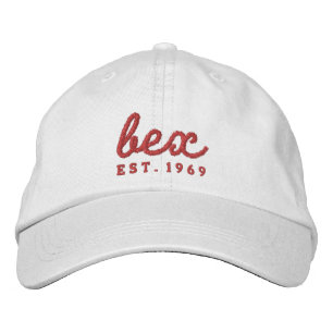 Bordada gorra blanco del bex