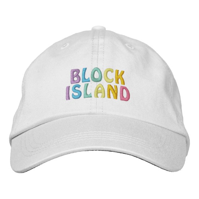 Bordada gorra BLOCK ISLAND (Anverso)