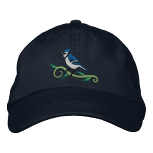Bordada Gorra bordado arrendajo azul