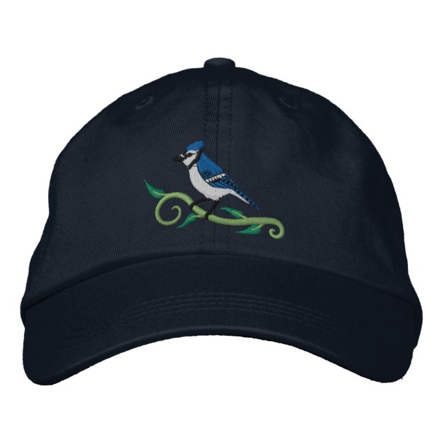 Bordada Gorra bordado arrendajo azul (Anverso)