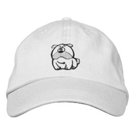 Bordada Gorra bordado de Bulldog de mesmerización