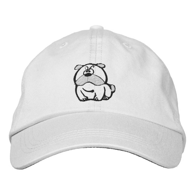Bordada Gorra bordado de Bulldog de mesmerización (Anverso)