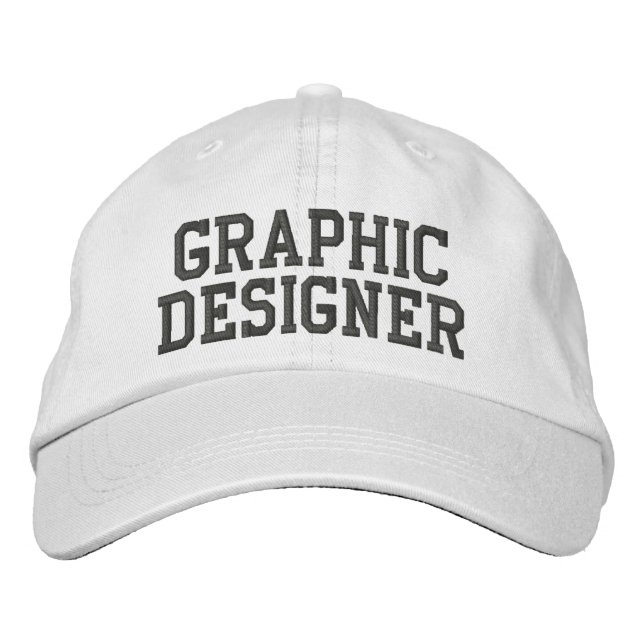 Bordada Gorra bordado de diseñador gráfico (Anverso)