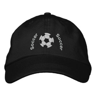 Bordada Gorra bordado de fútbol