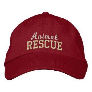 Bordada Gorra bordado de rescate animal