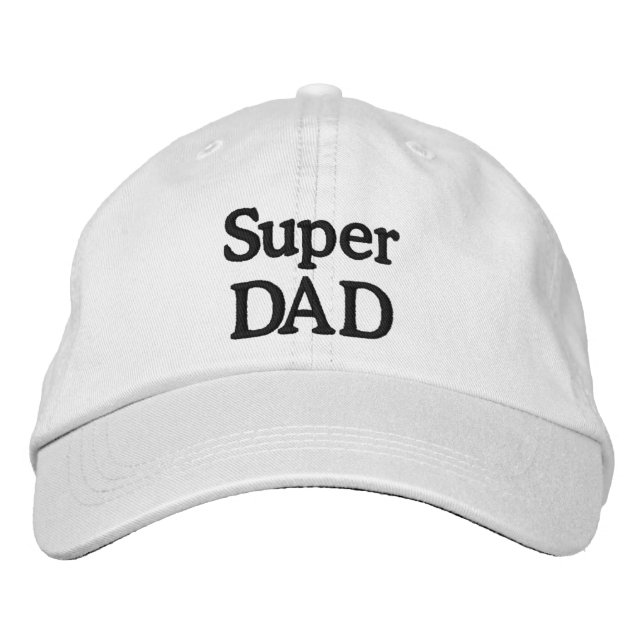 Bordada Gorra bordado de super papá (Anverso)