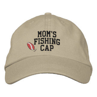 Bordada Gorra bordado del cabo de pesca de las mamás
