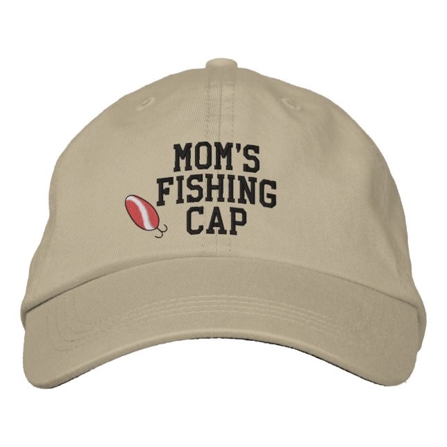 Bordada Gorra bordado del cabo de pesca de las mamás (Anverso)