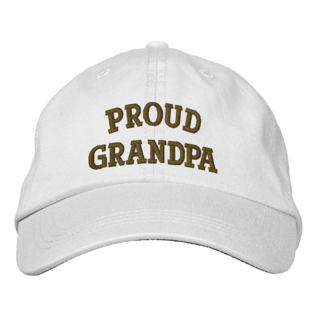Bordada Gorra bordado lindo del abuelo orgulloso (Anverso)