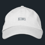 Bordada Gorra bordado Personalizado masculino Texto rey so<br><div class="desc">Personalizado bordó el texto "King" con una gorra de algodón resplandeciente,  perfecto para cualquier ocasión.</div>