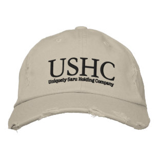Bordada GORRA bordado USHC, anuncio básico alternativo de 