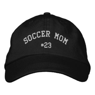 Bordada Gorra borrosa de mamá futbolera