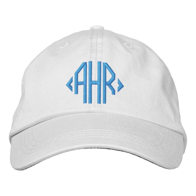 Bordada Gorra clásica con bordado monograma (Anverso)