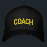 Bordada GORRA COACH - Cartas militares<br><div class="desc">Negro con letras de oro o elige las suyas.</div>