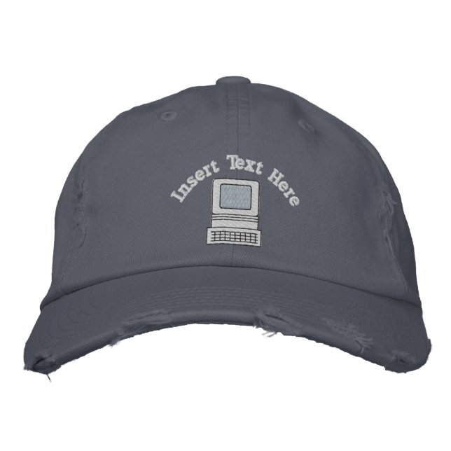 Bordada Gorra con barrido de equipo personalizado (Anverso)