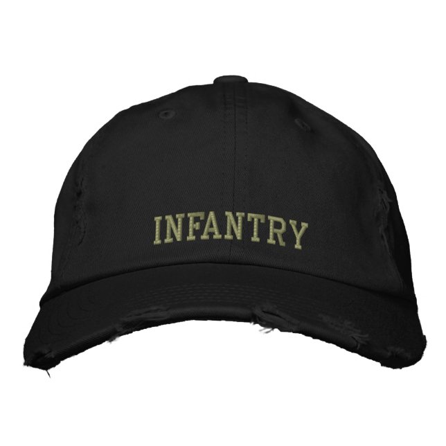 Bordada Gorra con bordado de infantería (Anverso)