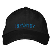 Gorra con bordado de infantería