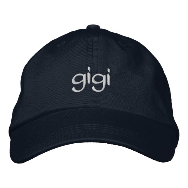 Bordada Gorra con bordado personalizado "Gigi" (Anverso)