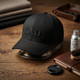 Bordada Gorra con Letra Papá – Estilo Sencillo Bordado