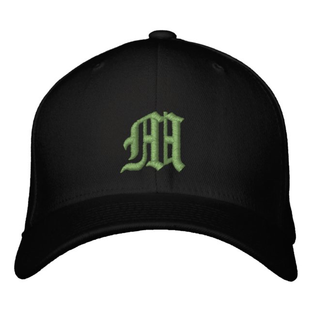 Bordada Gorra con monograma bordado para fiesta de cumplea (Anverso)