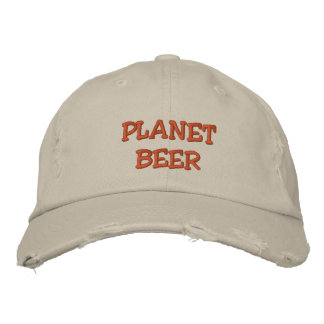 Bordada Gorra con problemas de cerveza planetaria (piedra)