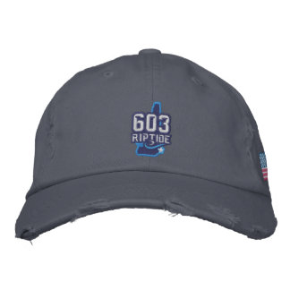 Bordada gorra con problemas de riptidos