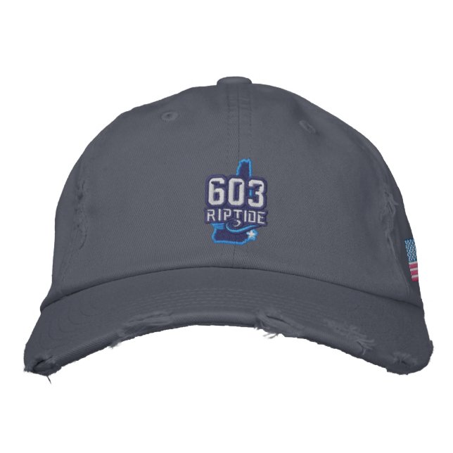 Bordada gorra con problemas de riptidos (Anverso)
