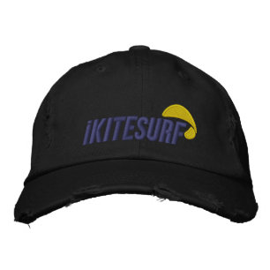 Bordada gorra con problemas en negro de iK