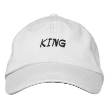 Gorra con texto impreso KING Nombre Bordado Gorra