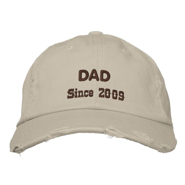 Bordada GORRA "DAD Desde 2009" (Anverso)