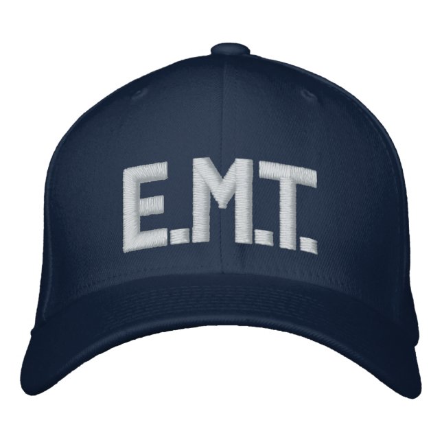 Bordada Gorra de ajuste flexible E.M.T. (Anverso)