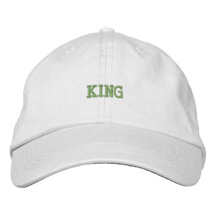Bordada Gorra de algodón chic con bordado de texto King