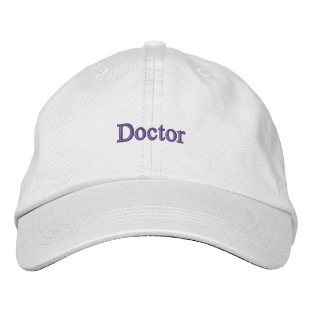 Bordada Gorra de algodón con texto de médico profesional (Anverso)