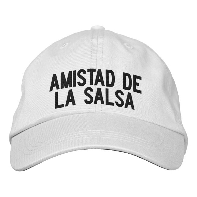 Bordada Gorra de Amistad de la Salsa (Anverso)