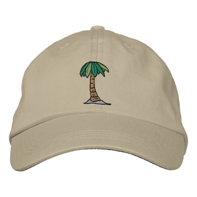 Bordada Gorra de árbol de palmas (Anverso)