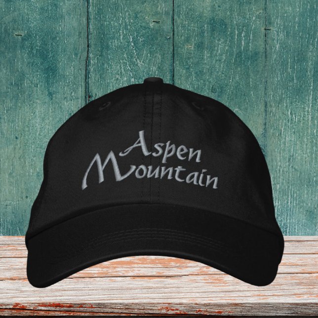 Bordada Gorra de Aspen Mountain Colorado Embroidered (Subido por el creador)