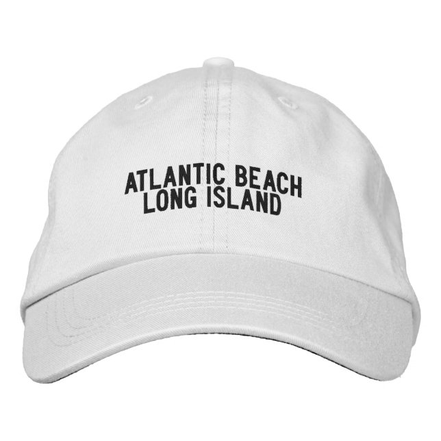 Bordada Gorra de Atlantic Beach Long Island New York (Anverso)