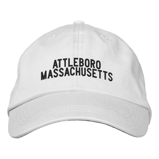 Bordada Gorra de Attleboro Massachusetts (Anverso)