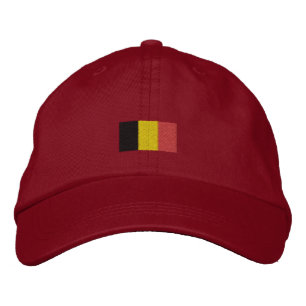 Bordada Gorra de bandera belga - Gorra de bandera belga