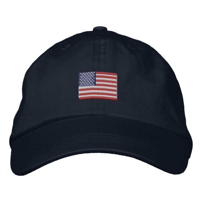 Bordada Gorra de Bandera de Estados Unidos (Anverso)