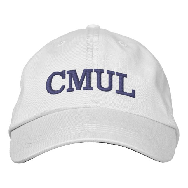 Bordada Gorra de béisbol ajustable de CMUL (Anverso)