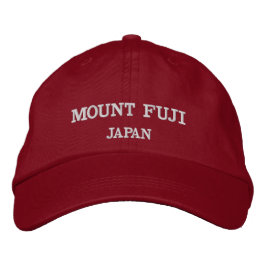 Bordada Gorra de béisbol ajustable del monte Fuji