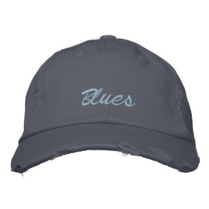 Bordada Gorra de béisbol azul
