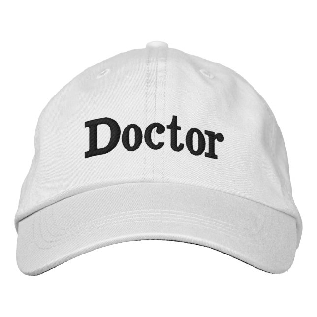 Bordada Gorra de béisbol blanca de algodón informal para m (Anverso)