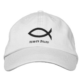 Bordada Gorra de Béisbol Blindado de Pescado Cristiano