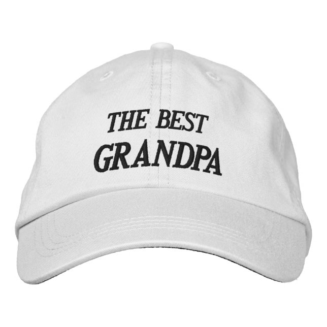 Bordada Gorra de béisbol bordada, el mejor GRANDPA (Anverso)